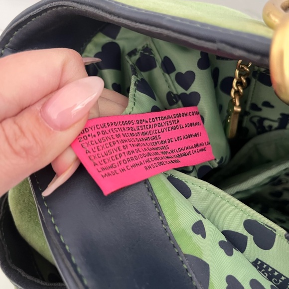 Auth VTG Y2K JUICY COUTURE Juicy Angel Velour Diaper Bag - Picture 13 of 13